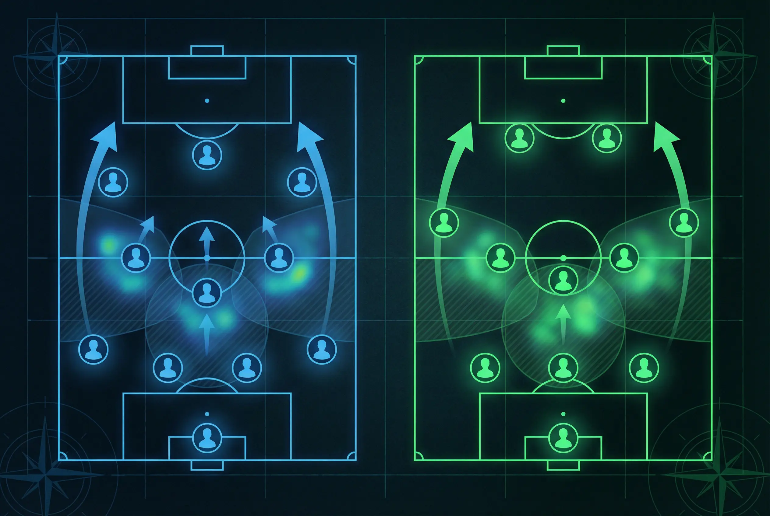 阵型对比战术分析 - 亚博体育 阵型数据